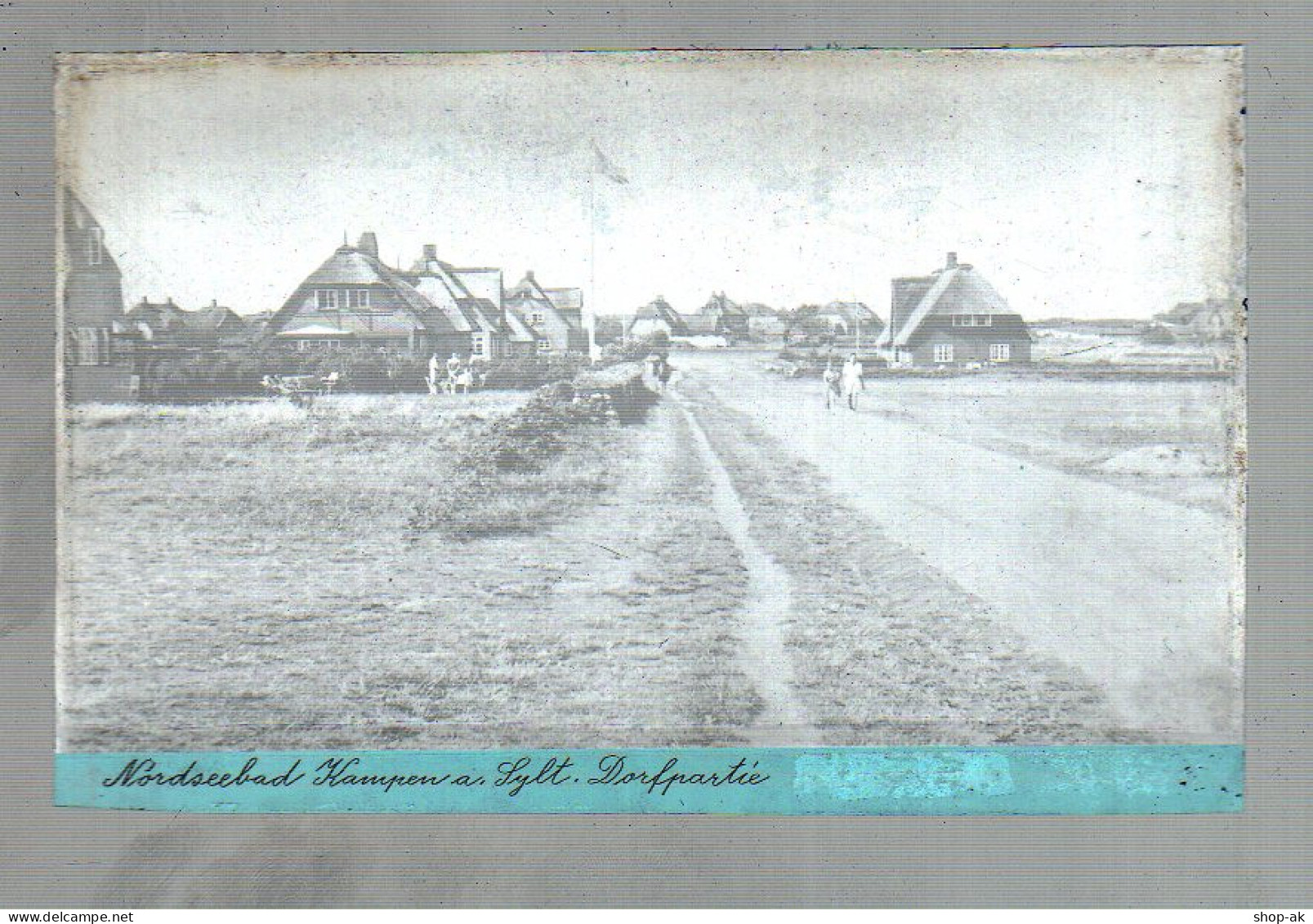 Neg0255/ Kampen Sylt Dorfpartie Haus Original-Negativ 1940/50 - Sylt
