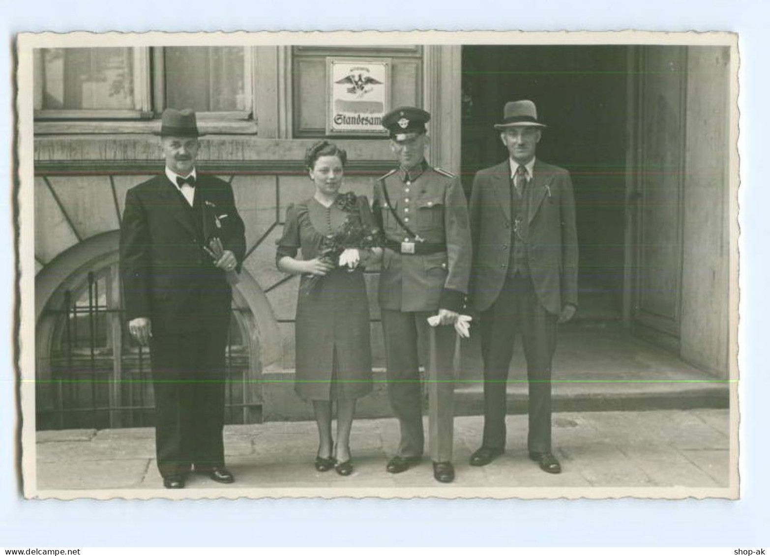 Y6960/ Soldat Heiratet  Hochzeit Standesamt Foto AK Ca.1940 - Guerra 1939-45