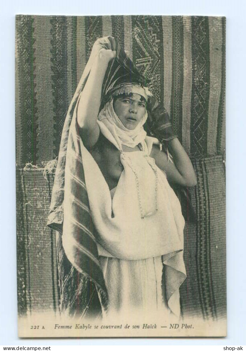 T7291/ Femme Kabyle Junge Frau Erotik AK Algerien  Ca.1910 - Unclassified