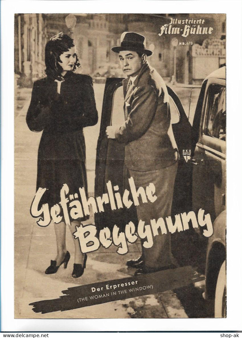 C2543/ IFB Nr.673 Gefährliche Begegnung Edw. G. Robinson J. Bennett Filmprogramm - Non Classificati