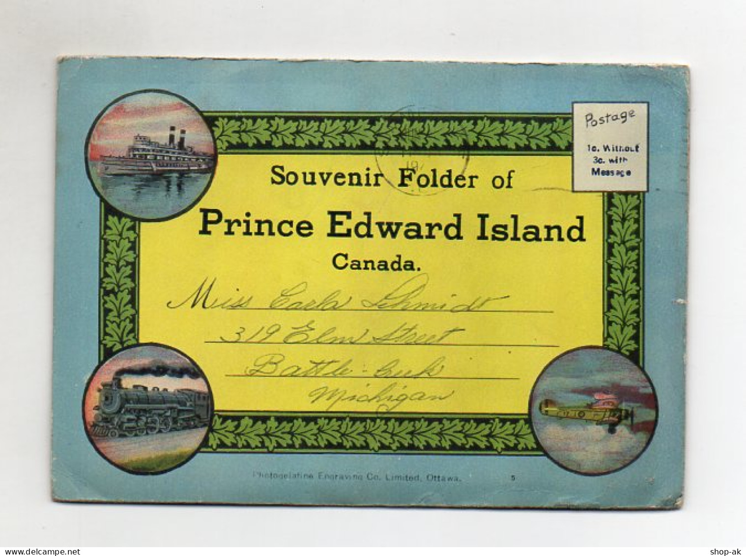 Y6483/ Prince Edward Island  Kanada Leporello Souvenir De Folder 1944 Canada - Ohne Zuordnung
