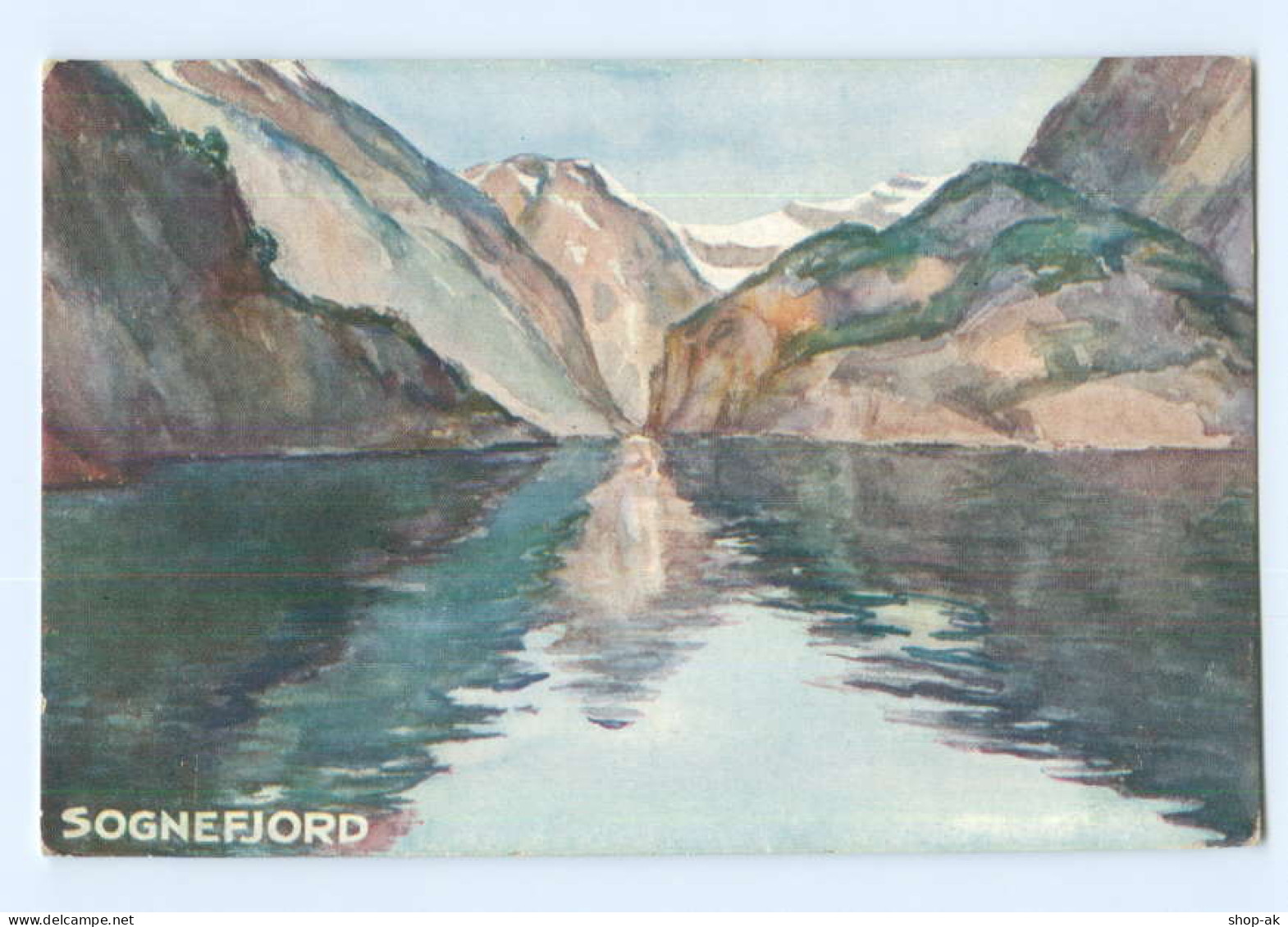 Y5747/ Sognefjord Norwegen  Künstler AK Ca.1912 - Norvegia