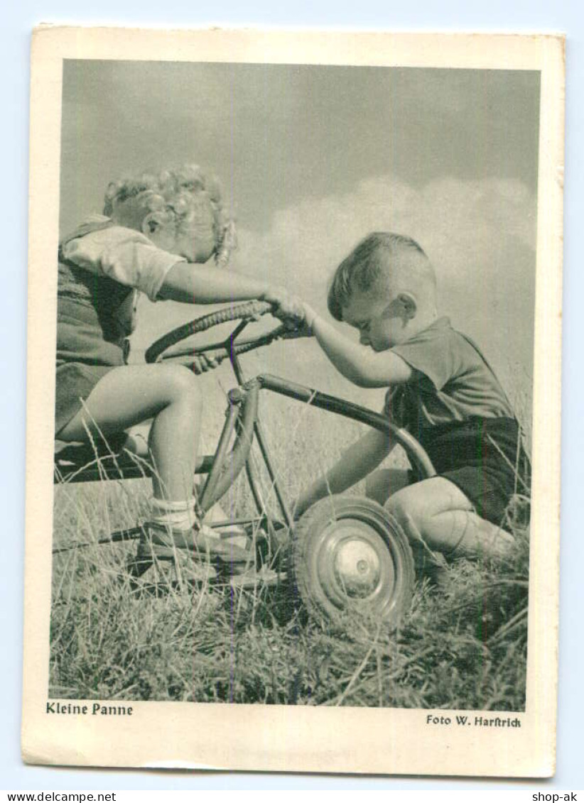 Y5719/ Kinder Mit Tretauto AK Ca.1950 - Autres & Non Classés