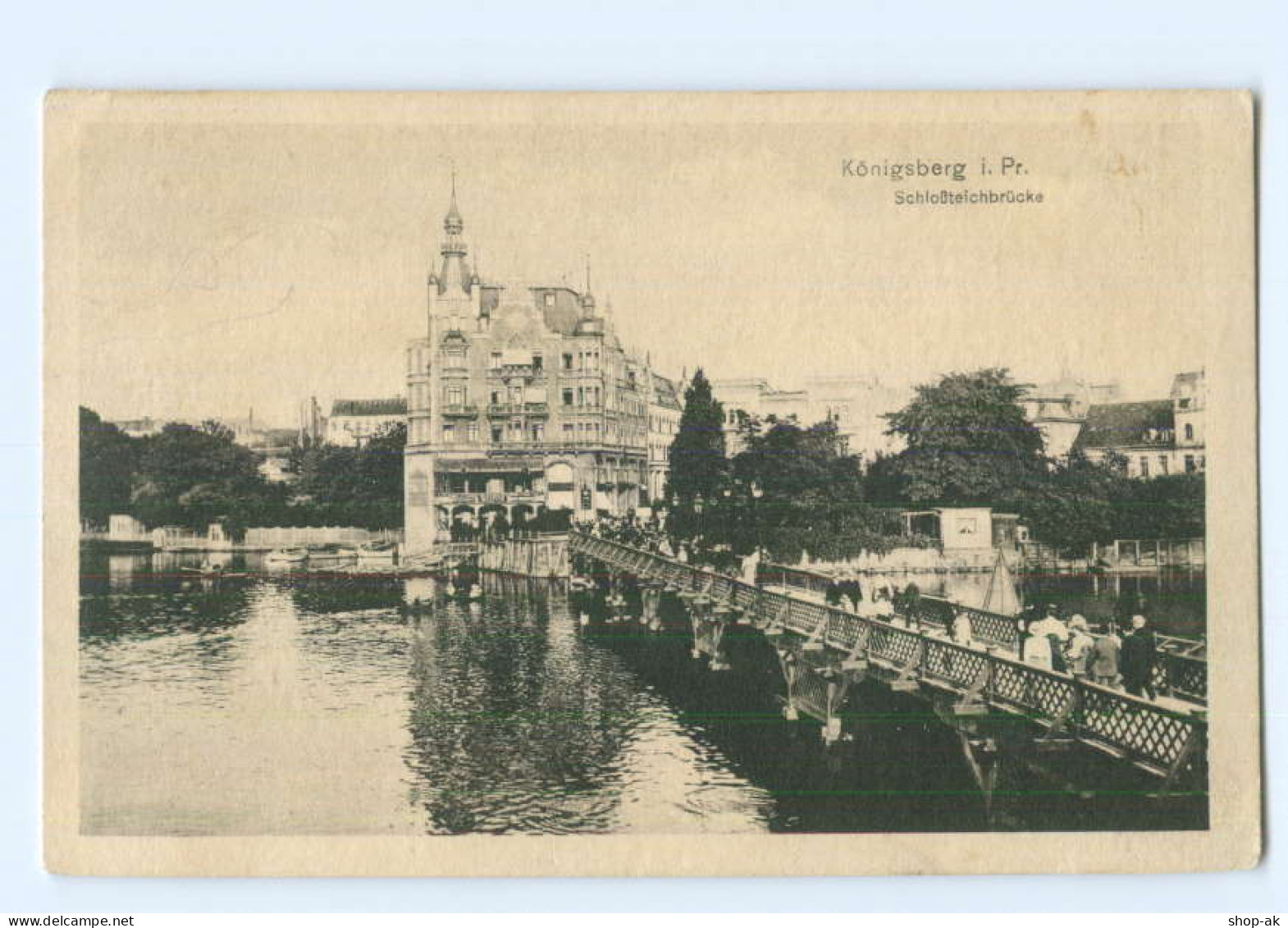 Y5570/ Königsberg Schloßteichbrücke Ostpreußen AK 1916 - Ostpreussen