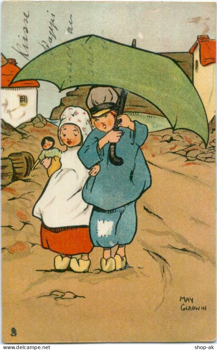 Y5455/ May Gladwin Litho Tuck`s AK Kinder "Little Holländer" Ca.1910 - Autres & Non Classés