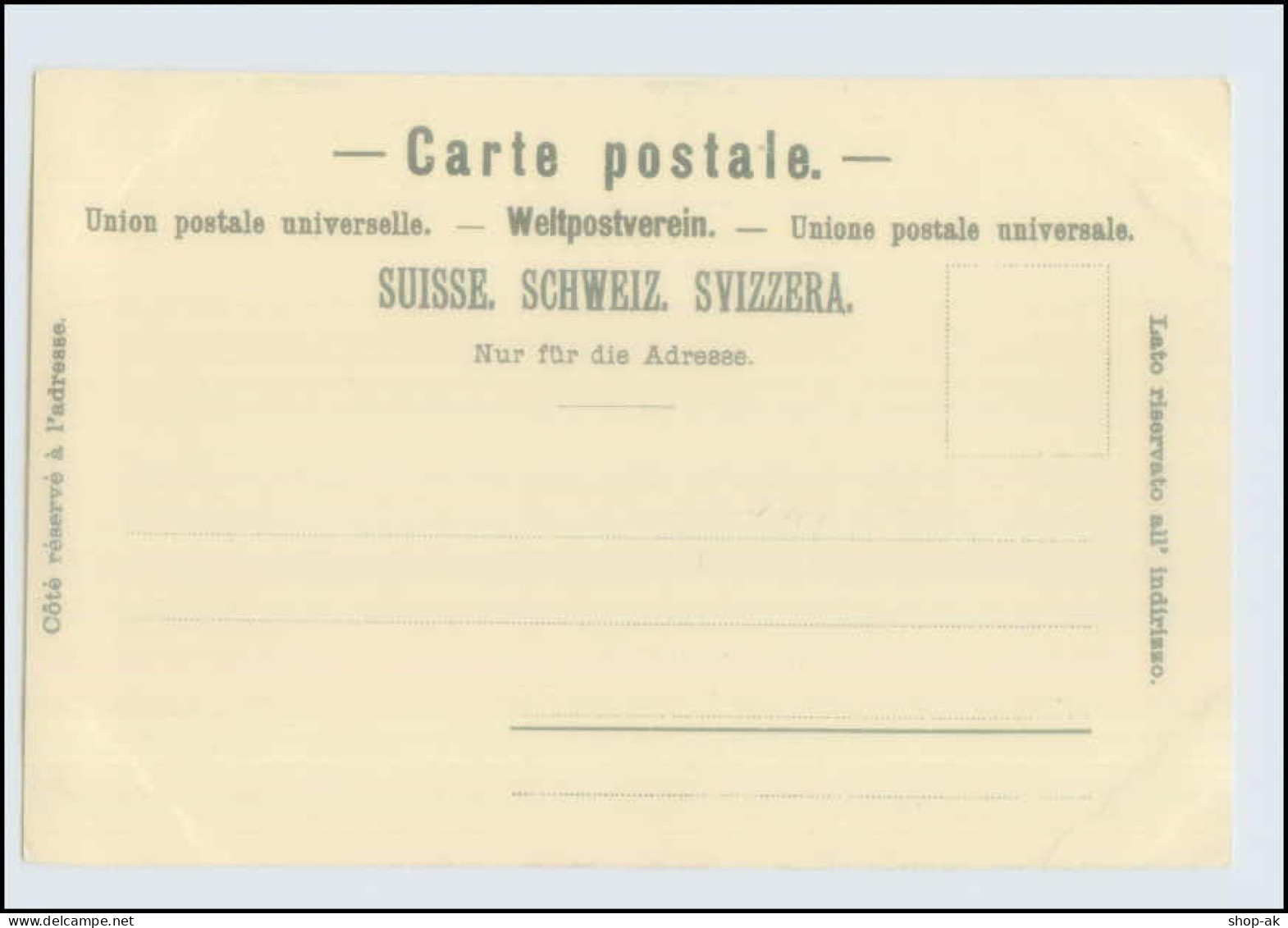 Y5241/ Briefmarken Litho AK Schweiz 1902 - Timbres (représentations)