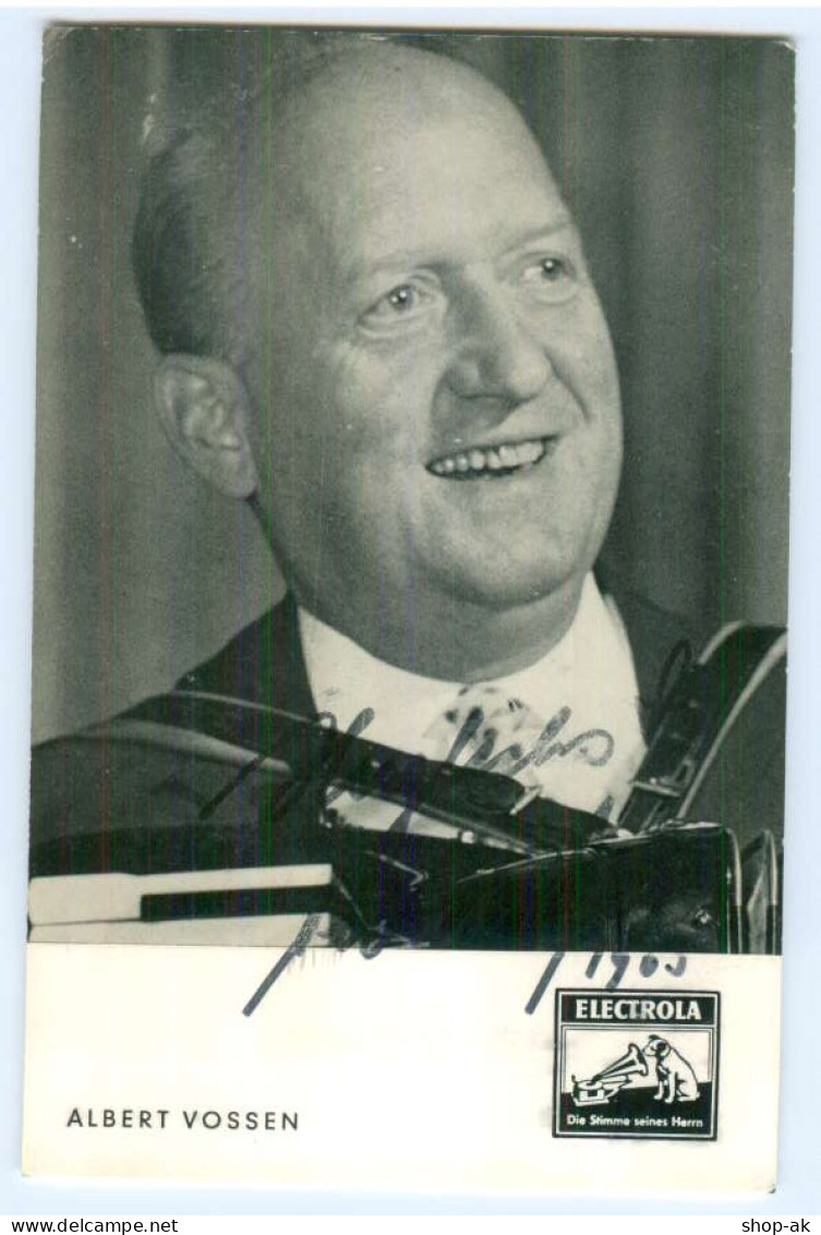 T4469/ Albert Vössen Autogramm 1965  Electrola Karte  - Handtekening