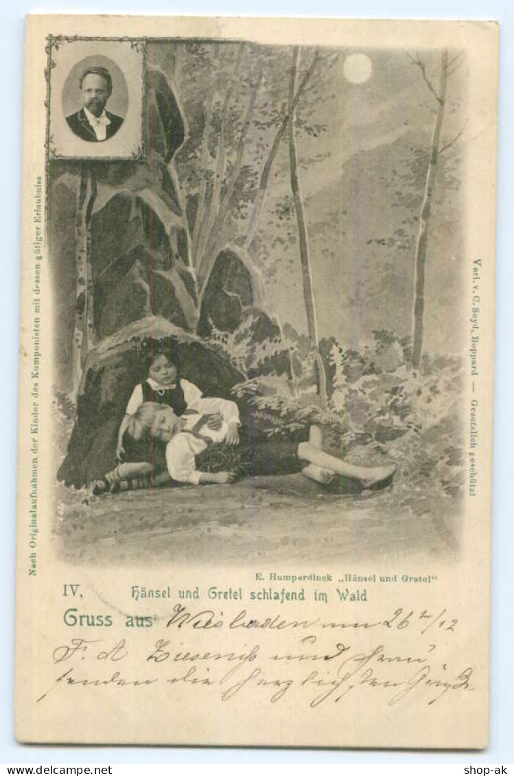 T4449/ Märchen Hänsel Und Gretel AK E. Humperdinek  1899 - Märchen, Sagen & Legenden