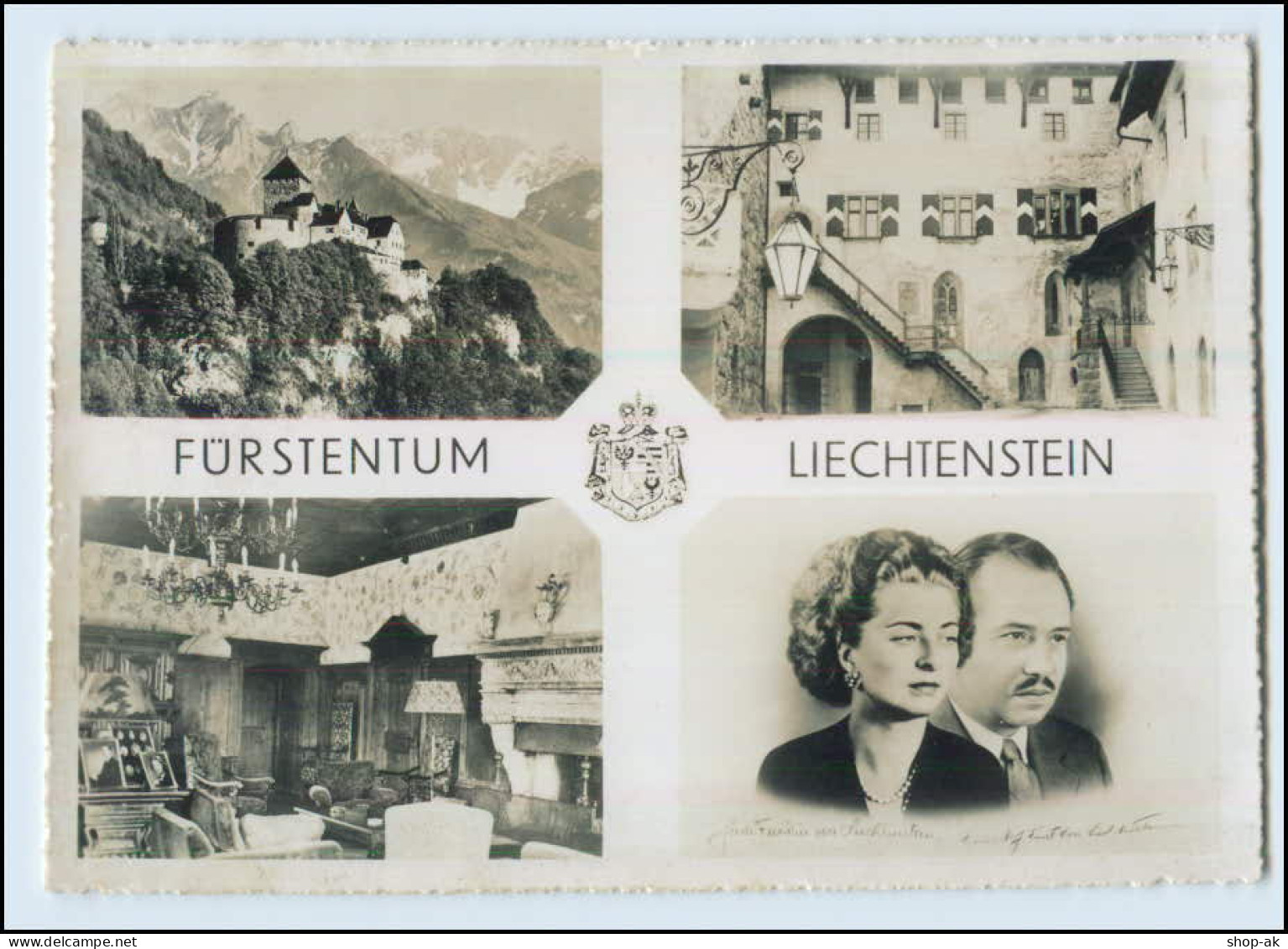 T3818/ Fürstentum Liechtenstein Fürst Franz Josef II Und Fürstin  AK  - Liechtenstein