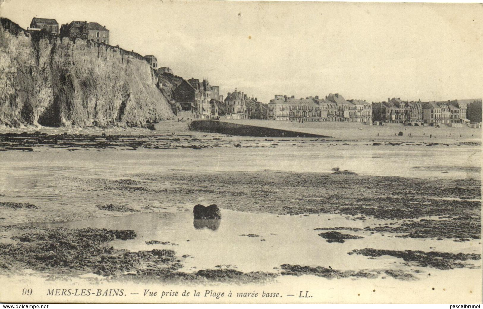 MERS LES BAINS - VUE PRISE DE LA PLAGE A MAREE BASSE - Mers Les Bains