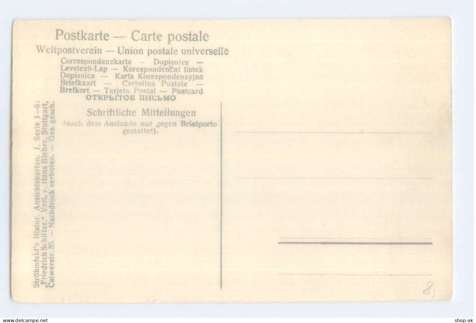 T3428/ Friedrich Schiller  100. Todestag - 5. Schiller Und Die Schweiz AK 1905 - Altri & Non Classificati