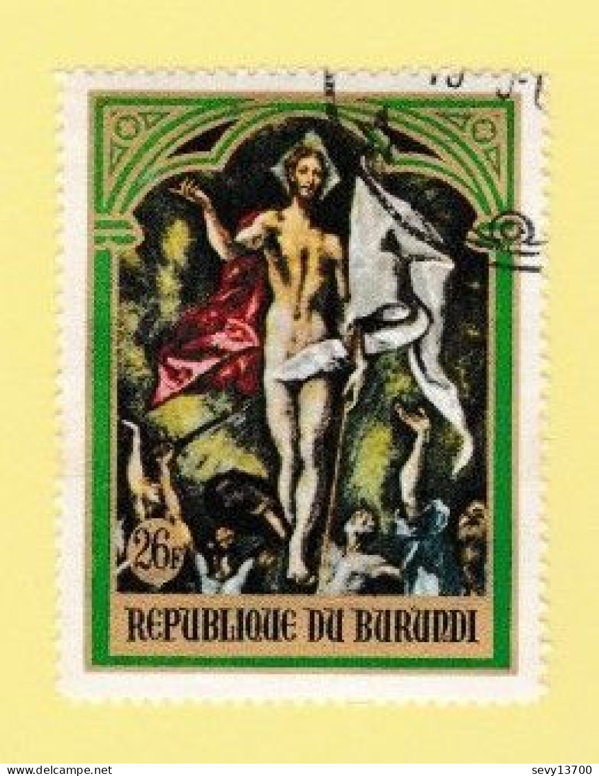 Burundi Lot 29 Timbres Tableaux, Peinture Le Christ - Jugement, Chemin De Croix, Crucifiction, Vierge Et L'enfant - Colecciones