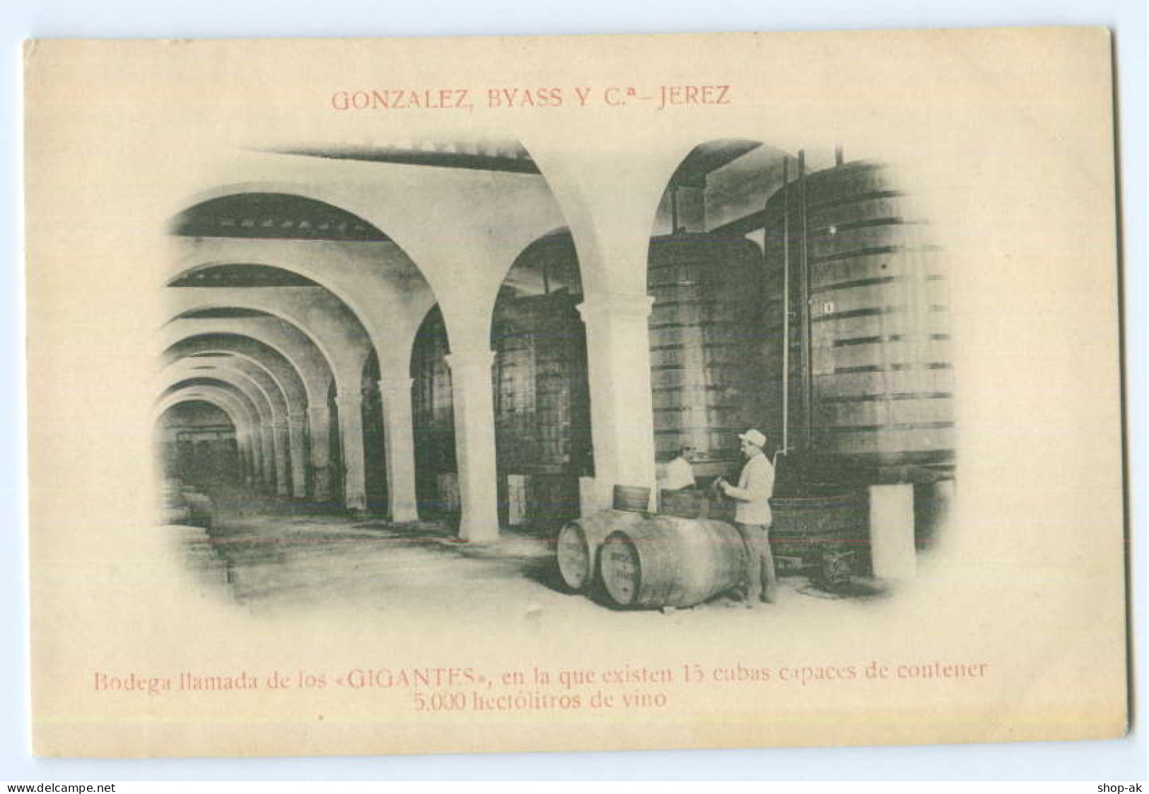 T2559/ Gonzalez, Byass Y C.  - Jerez AK Spanien Ca.1910 Bodega Hamada - Other & Unclassified