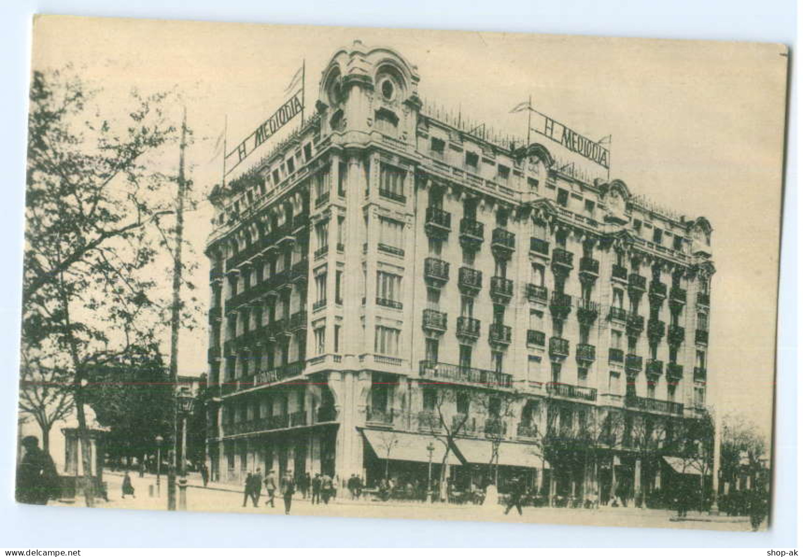 T2557/ Madrid Hotel  H. Mediodia Spanien Ca.1912  - Other & Unclassified