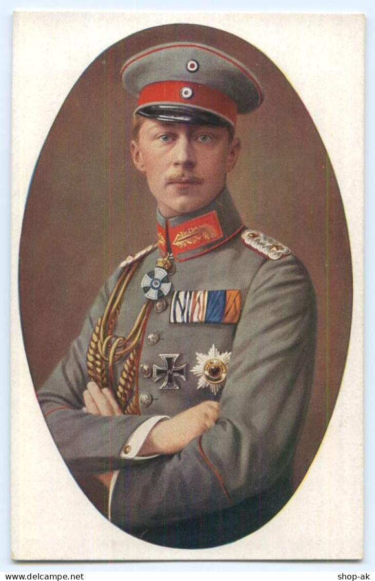 T2740/ Kronprinz Wilhelm  Mit Ehrenzeichen Schöne AK Ca.1914 - Royal Families
