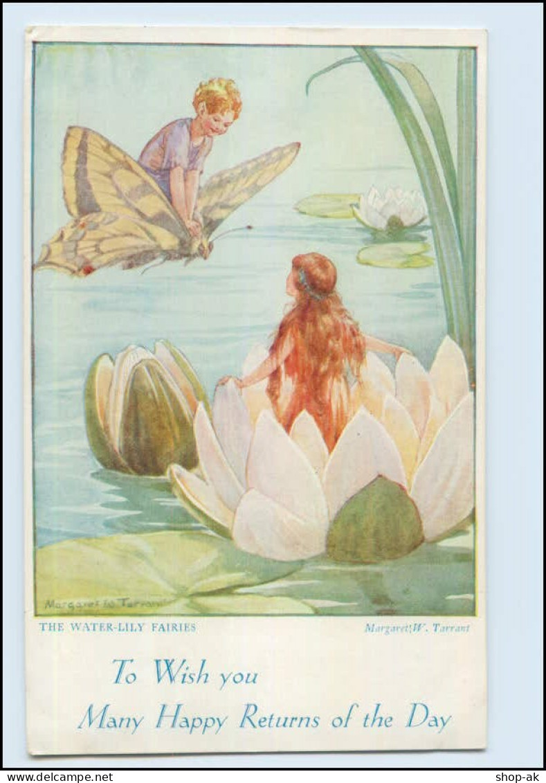 M1179/ The Water Lily Fairies  M. W. Trrant AK   Elfe Fee  Ca.1912 - Autres & Non Classés