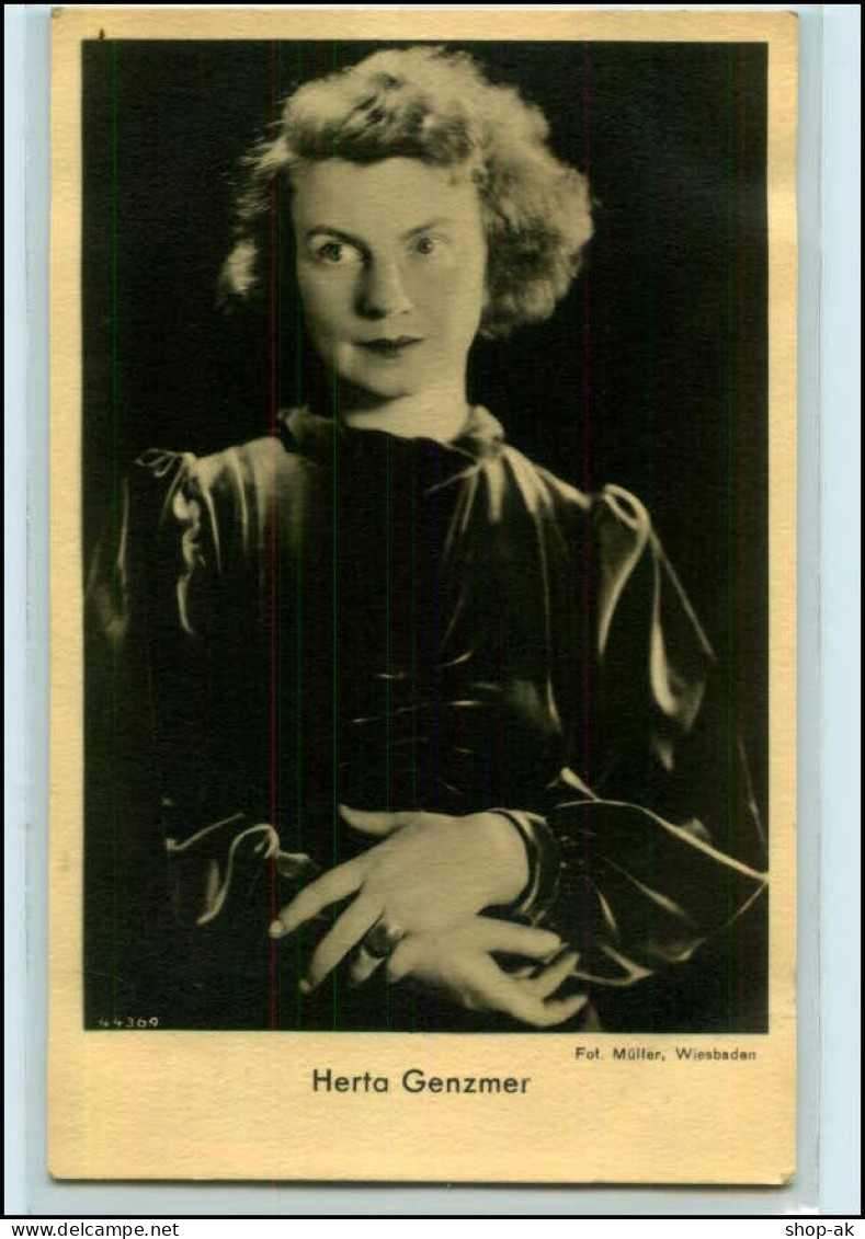 Y4440/ Herta Genzmer  Foto AK Theater-Schauspieler Ca.1935 - Artistas