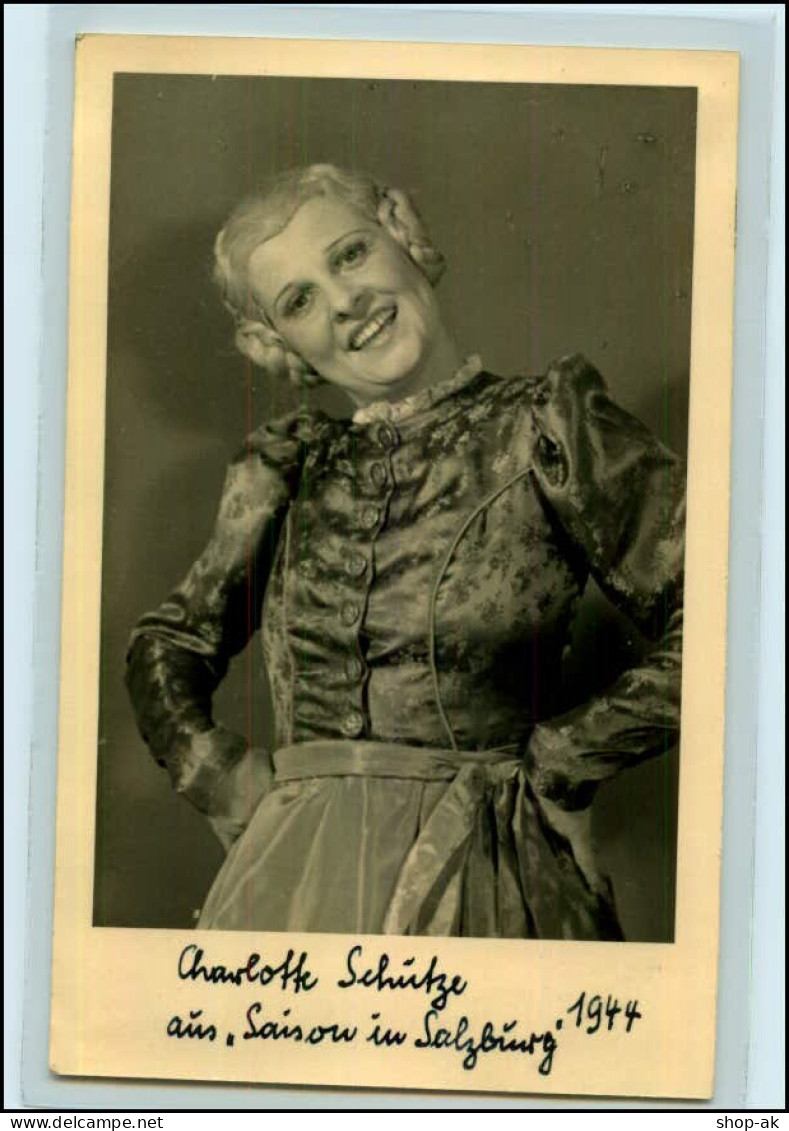 Y4350/ Charlotte Schütze Aus "Saison In Salzburg" 1944 Foto AK  - Entertainers