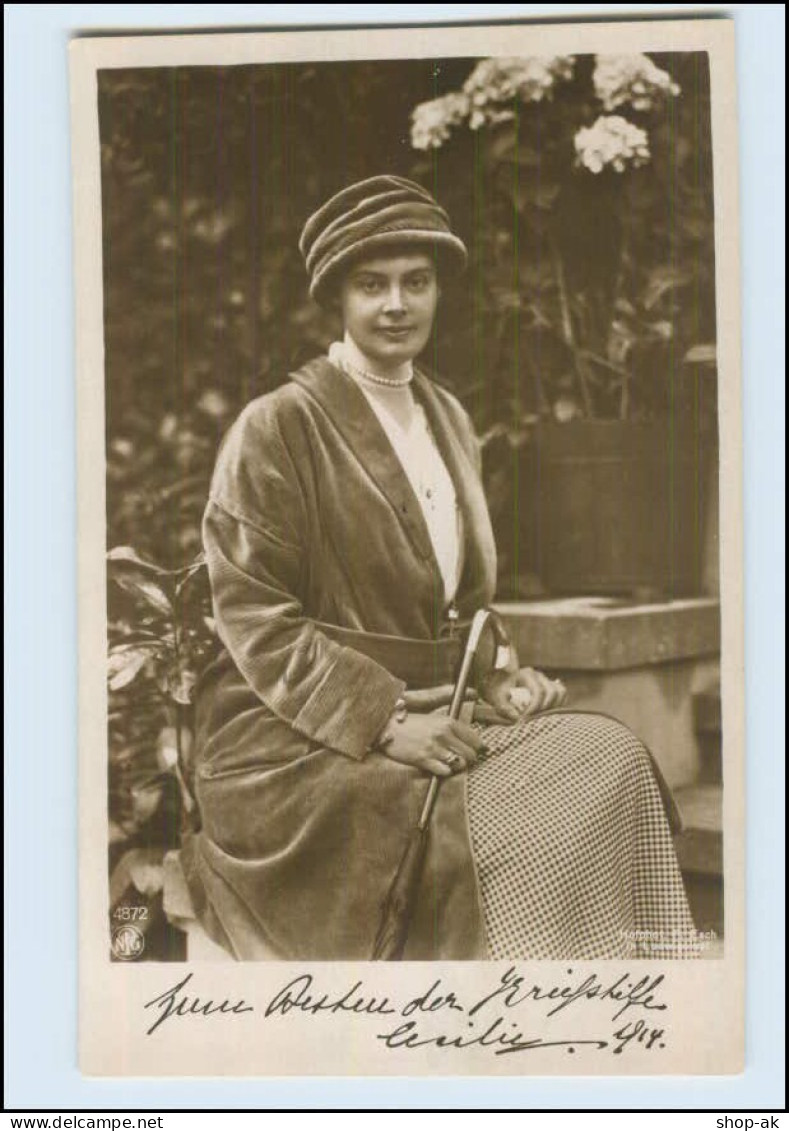 T1885/ Kronprinzessin Cecilie  Kriegs-Wohlfahrtskarte  NPG Foto AK Ca.1914 - Case Reali