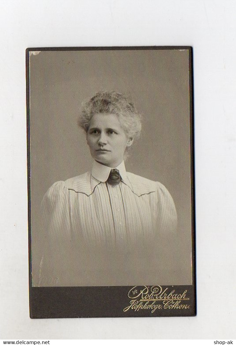 Y4381/ CDV Foto  Frau Atlier Rob. Urbach Cöthen Köthen Ca.1900 - Other & Unclassified