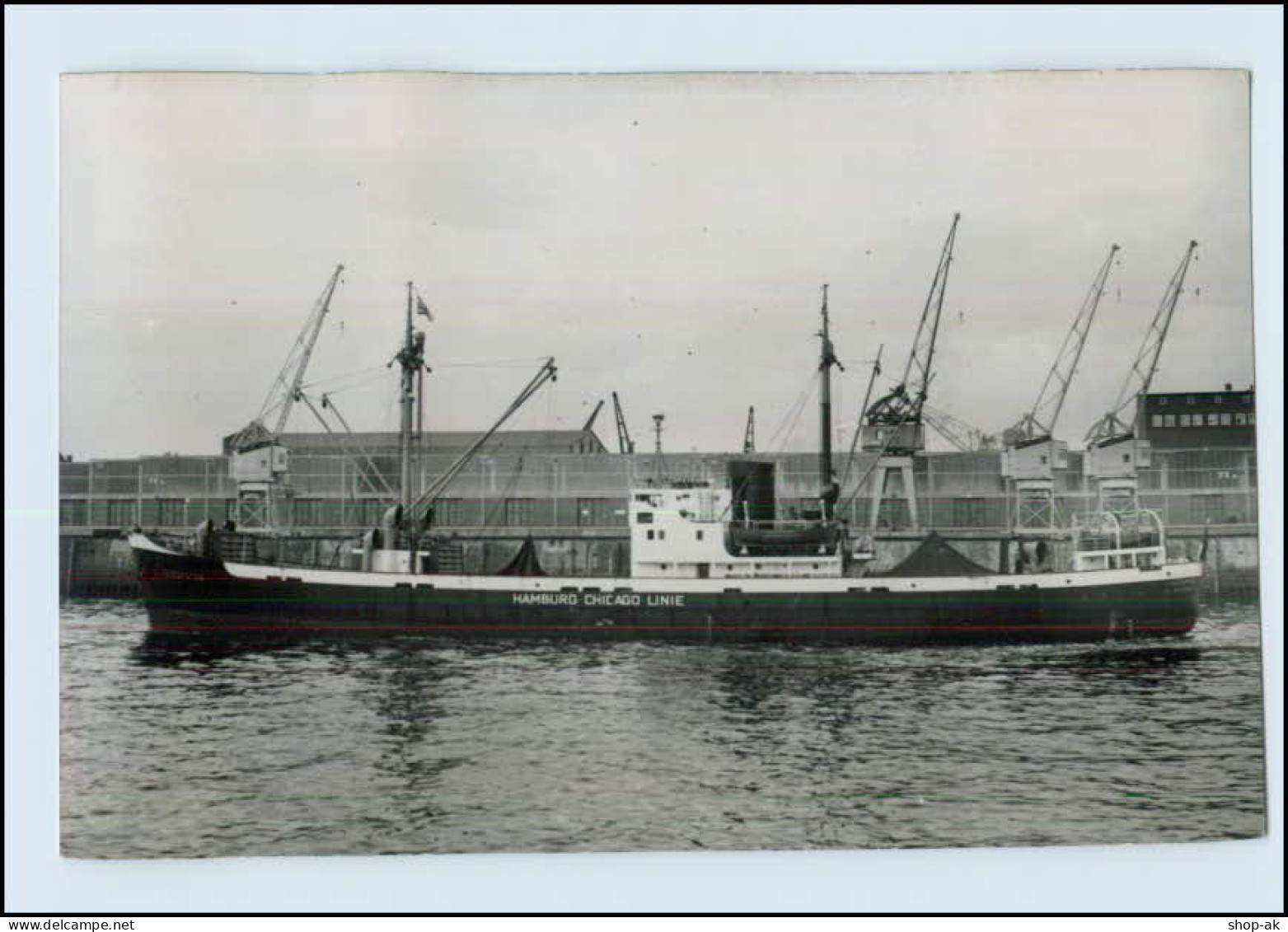 DP156/ Frachter Handelsschiff Hamburg-Chicago-Linie AK Ca.1955 - Commerce