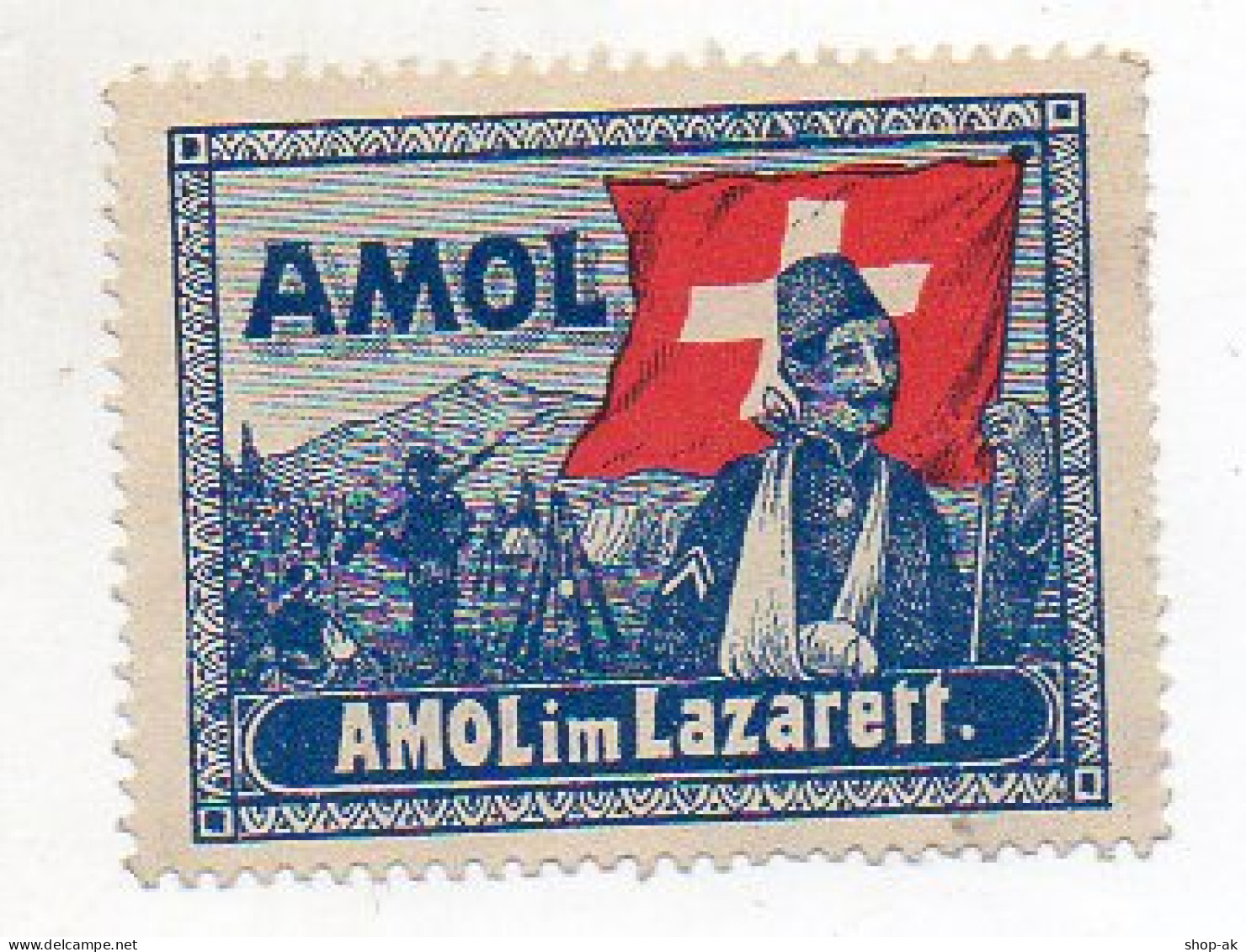 Y3928/ Reklamemarke  AMOL Im Lazarett  Schweiz Ca.1915 - Pubblicitari
