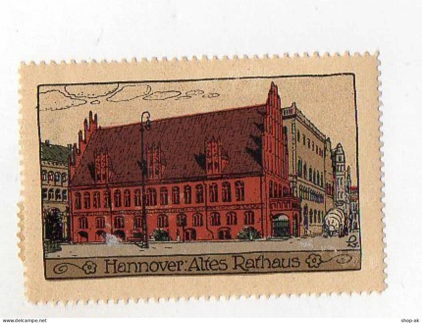 Y3915/ Reklamemarke Hannover Steinzeichnung Litho Ca.1912 - Hannover