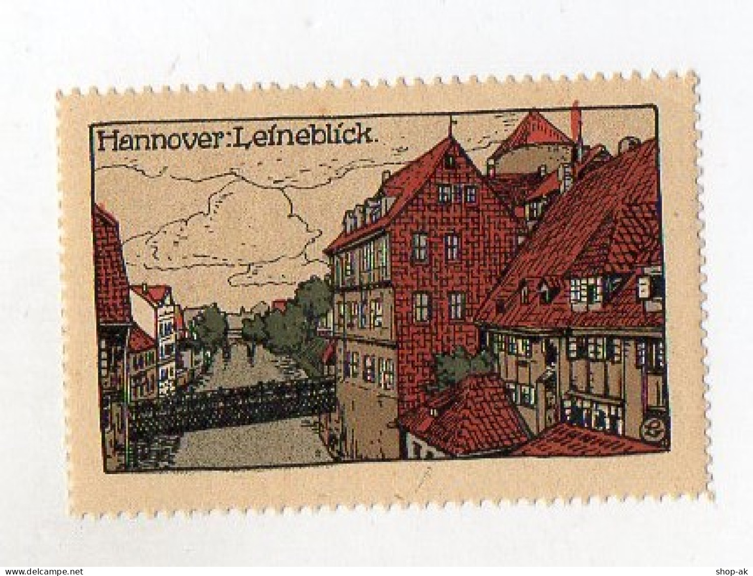 Y3909/ Reklamemarke Hannover Steinzeichnung Litho Ca.1912 - Hannover