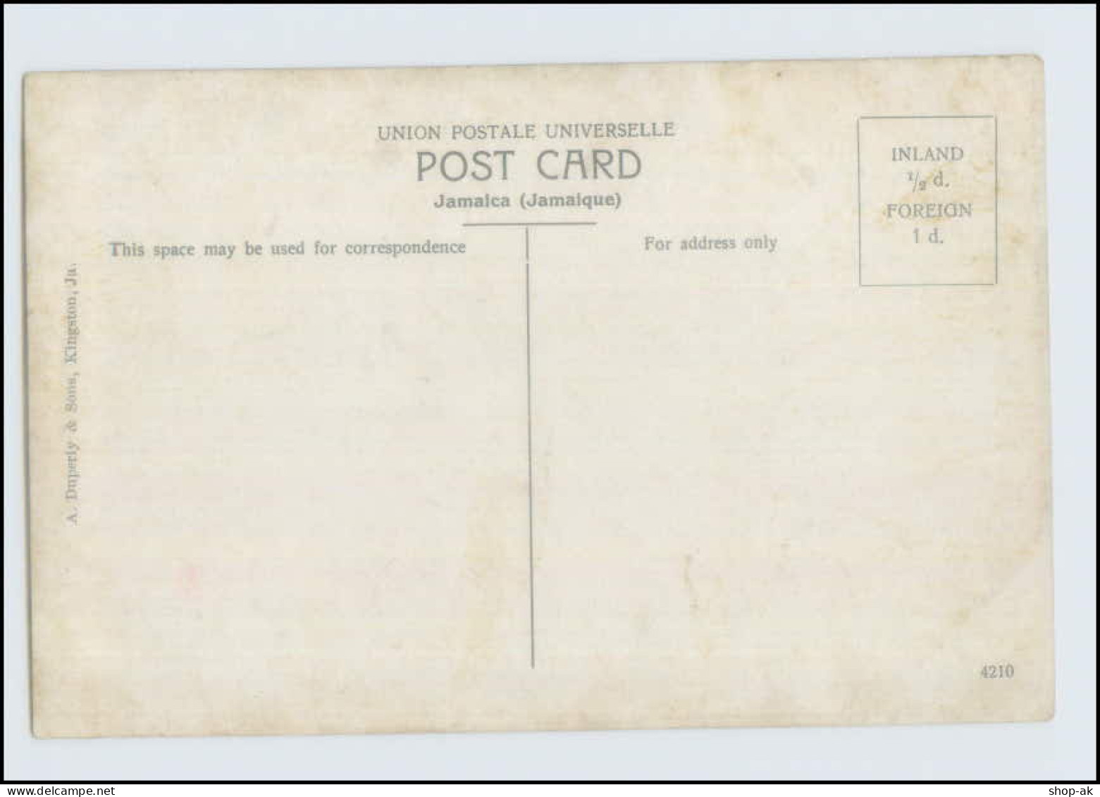 T076/ Jamaica  Going To Market   Rock Ford Road AK Ca.1912 - Other & Unclassified