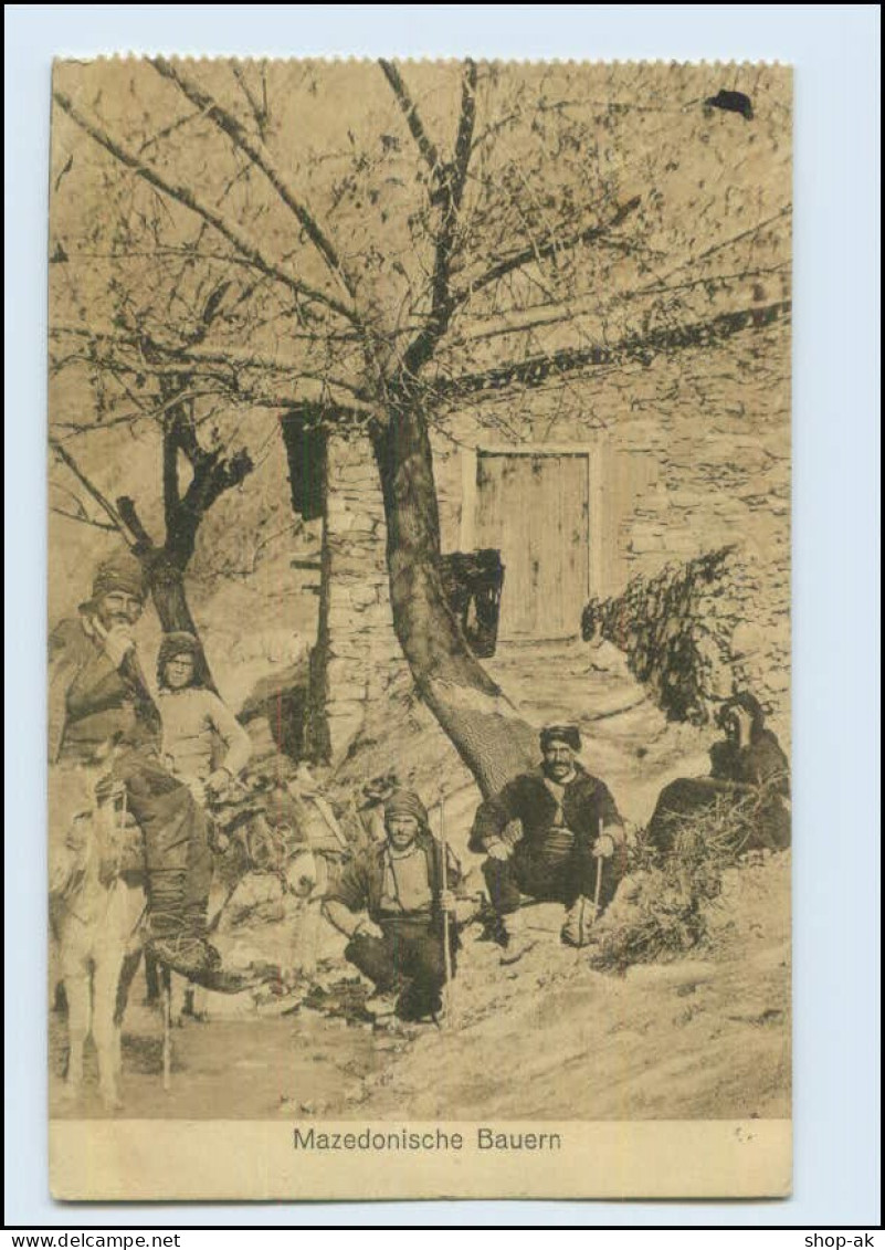 N9845/ Mazedonische Bauern Mazdonien AK 1917 - Nordmazedonien