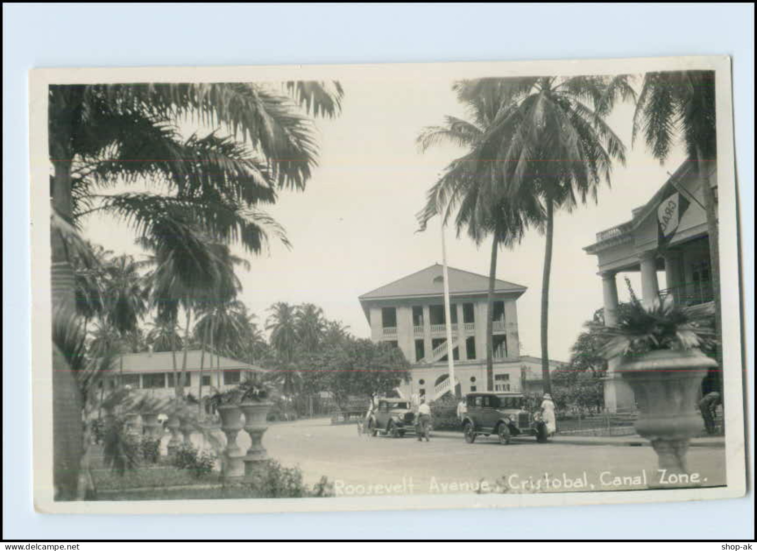 N9843/ Cristobal  Canal Zone  Roosevelt Avenue Foto AK Panama Ca.1935 - Autres & Non Classés