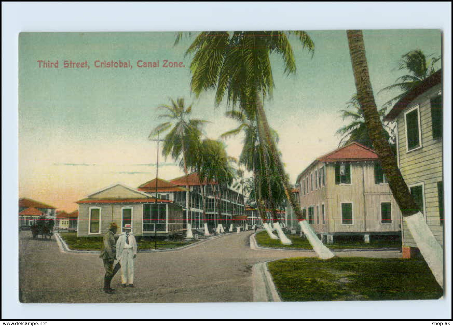 N9809/ Cristobal  Third Street  Canal Zone Panama AK Ca.1912  - Other & Unclassified