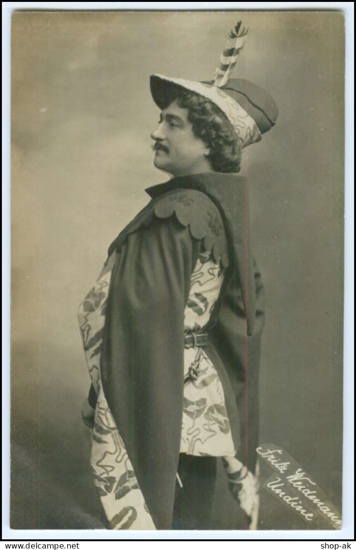 Y3006/ Schauspieler Fritz Weidmann  Theater Foto Mocsigay AK 1910  Hamburg - Entertainers