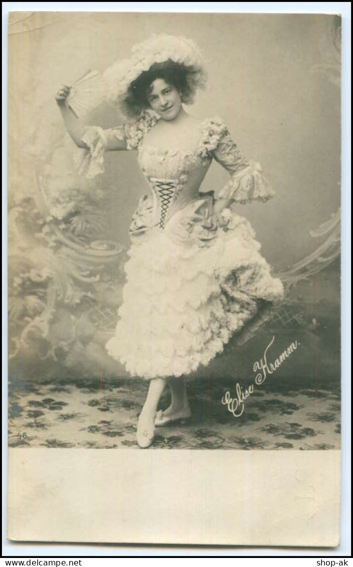Y2987/ Schauspielerin Elise Kramm  Theater Foto AK Ca.1900 Hamburg - Entertainers