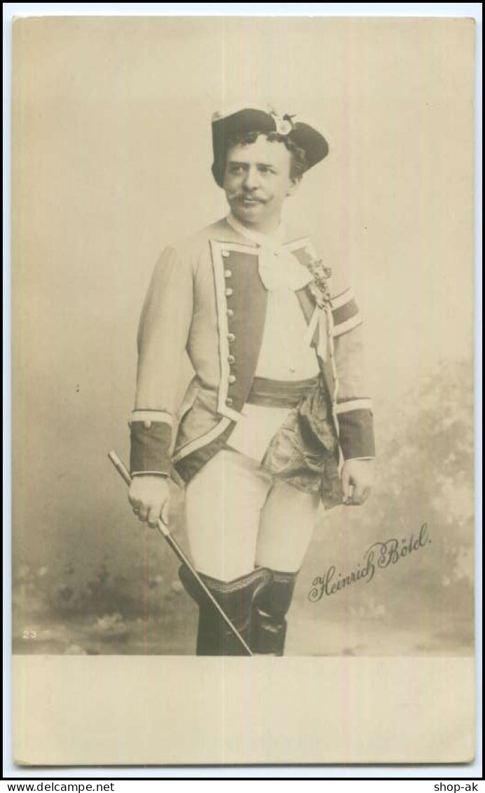 Y2975/ Schauspieler Heinrich Bötel  Theater Foto AK Ca.1900 Hamburg - Künstler