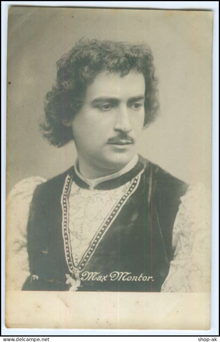 Y2977/ Schauspieler Max Montor  Theater Foto AK Ca.1900 Hamburg - Entertainers