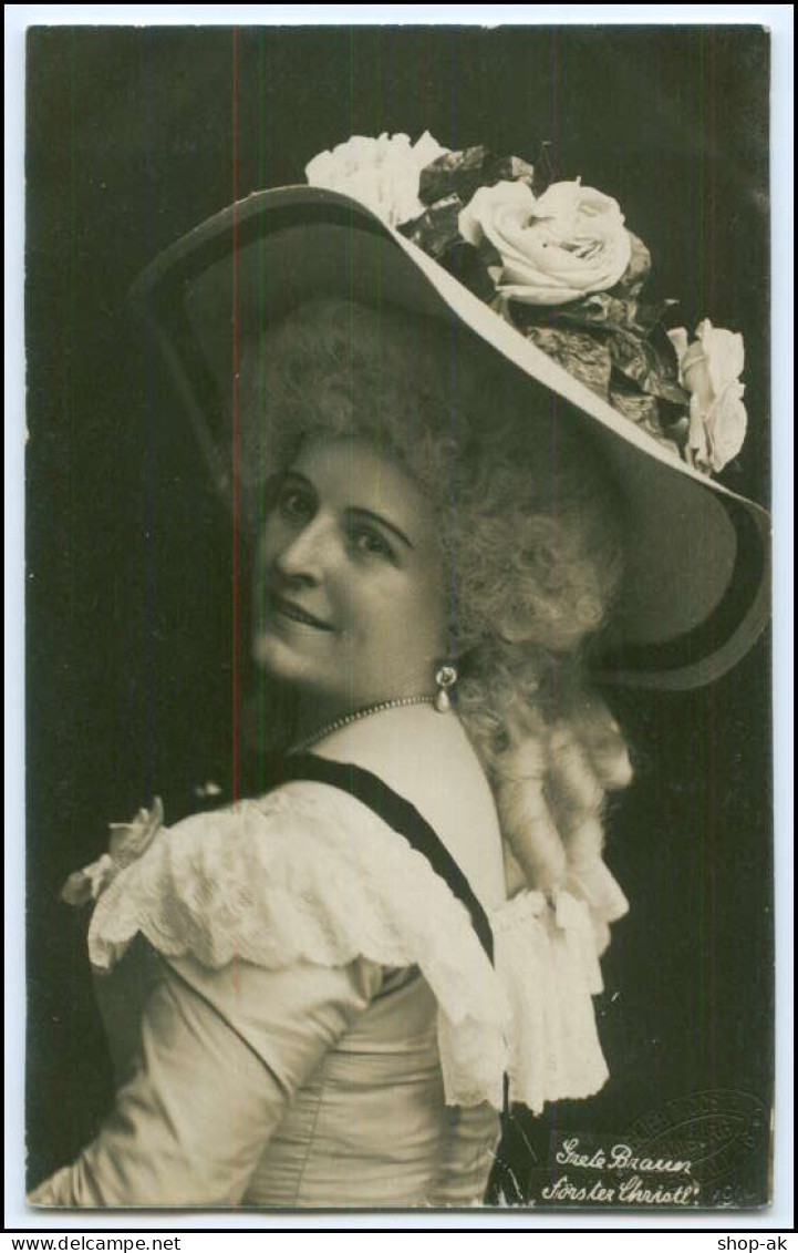 Y2951/ Schauspielerin Grete Braun Theater Hamburg Foto Mocsigay Ca.1905  AK - Artistas