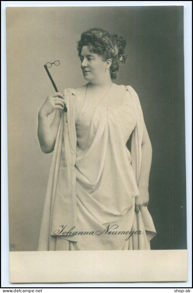 Y2959/ Schauspielerin Johanna Neumeyer  Theater Foto AK Ca.1900 Hamburg - Artistes