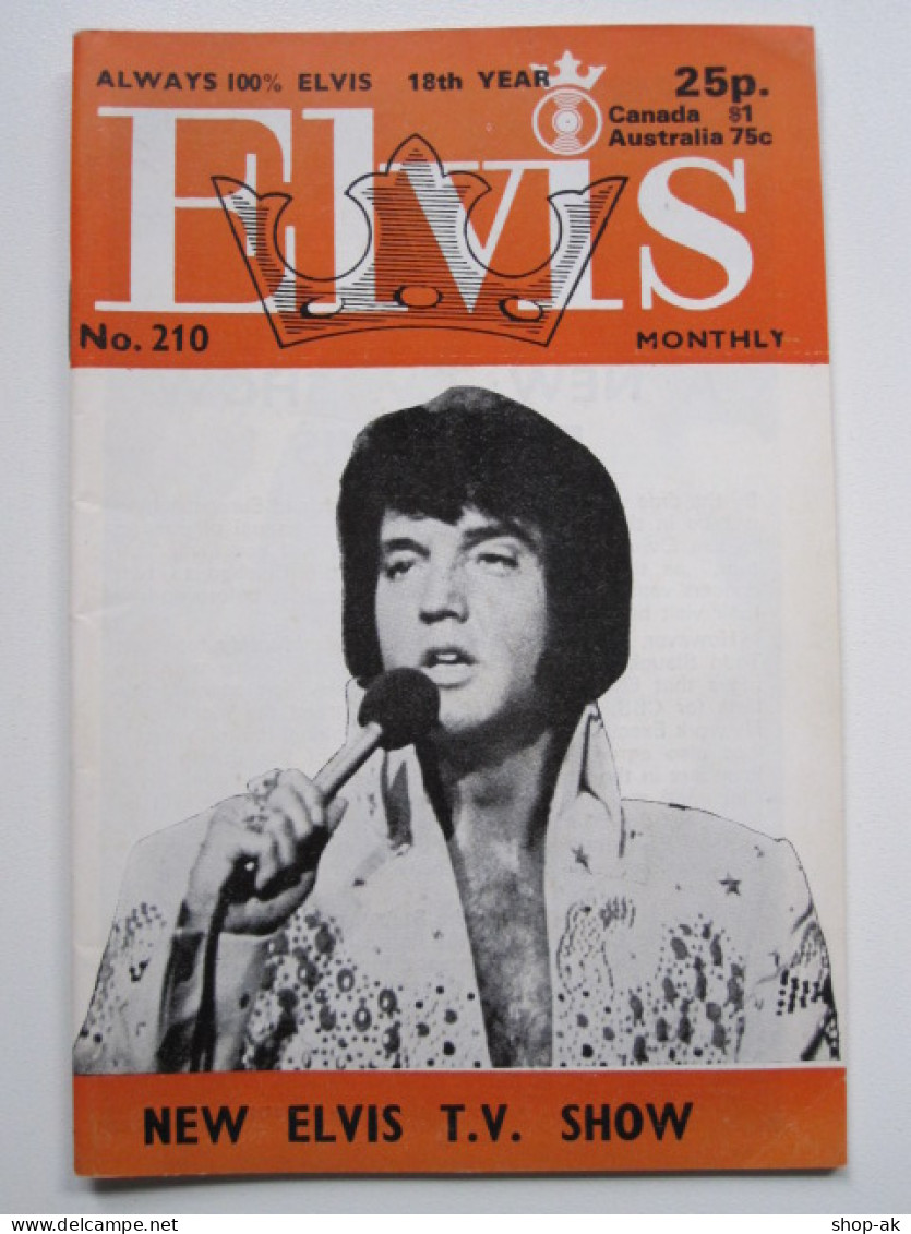 C1982/ Elvis Presley Monthly No. 210 1977 UK-Magazin - Musica