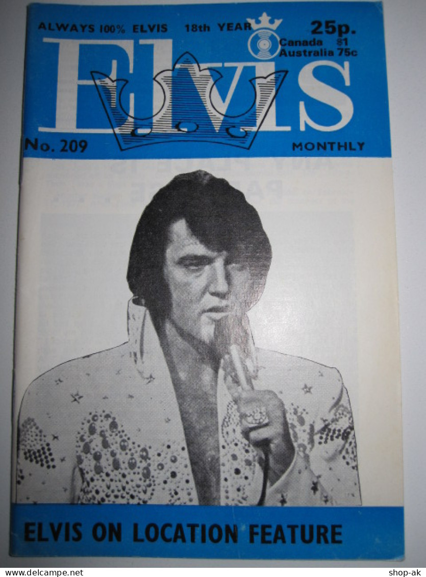 C1983/ Elvis Presley Monthly No. 209 1977 UK-Magazin - Musica