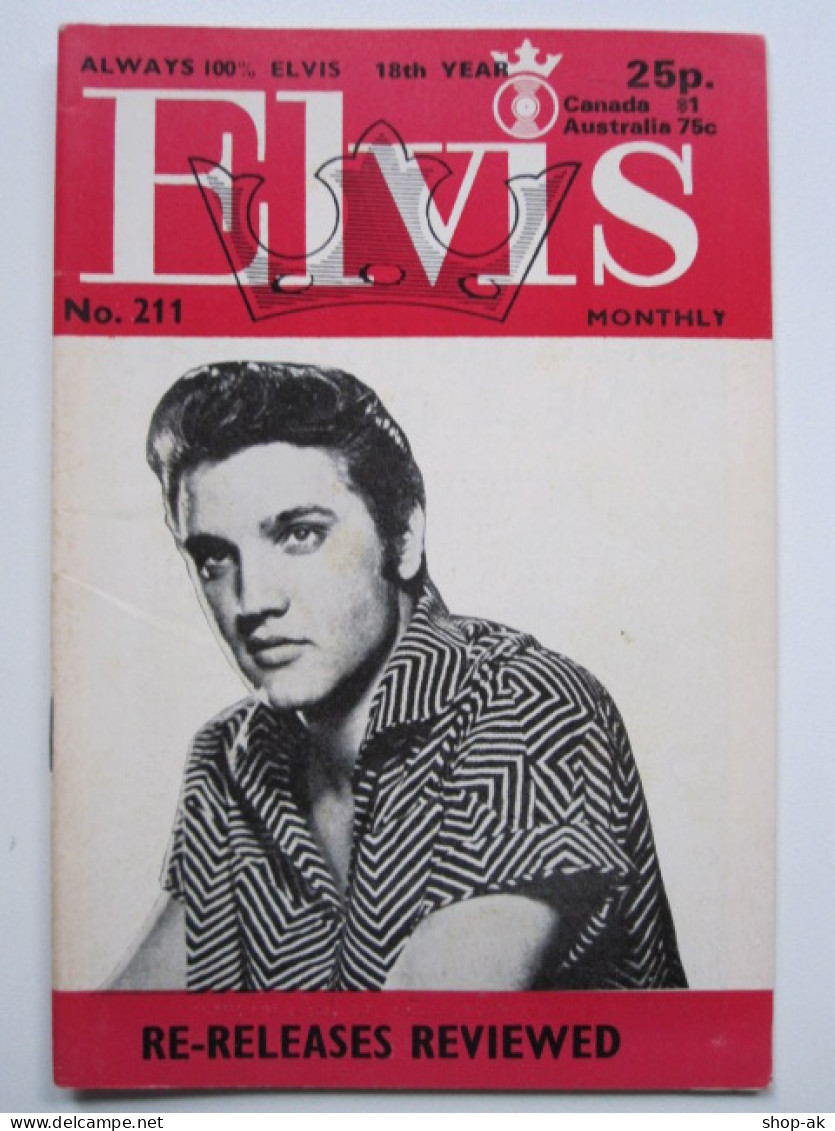 C1981/ Elvis Presley Monthly No. 211 1977 UK-Magazin - Musique