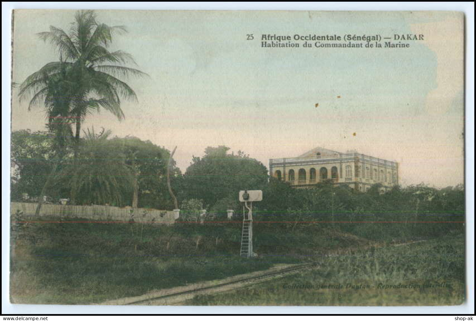 N8837/ Dakar Senegal Habitaion Du Commandant De La Marine AK Ca.1912 - Ohne Zuordnung