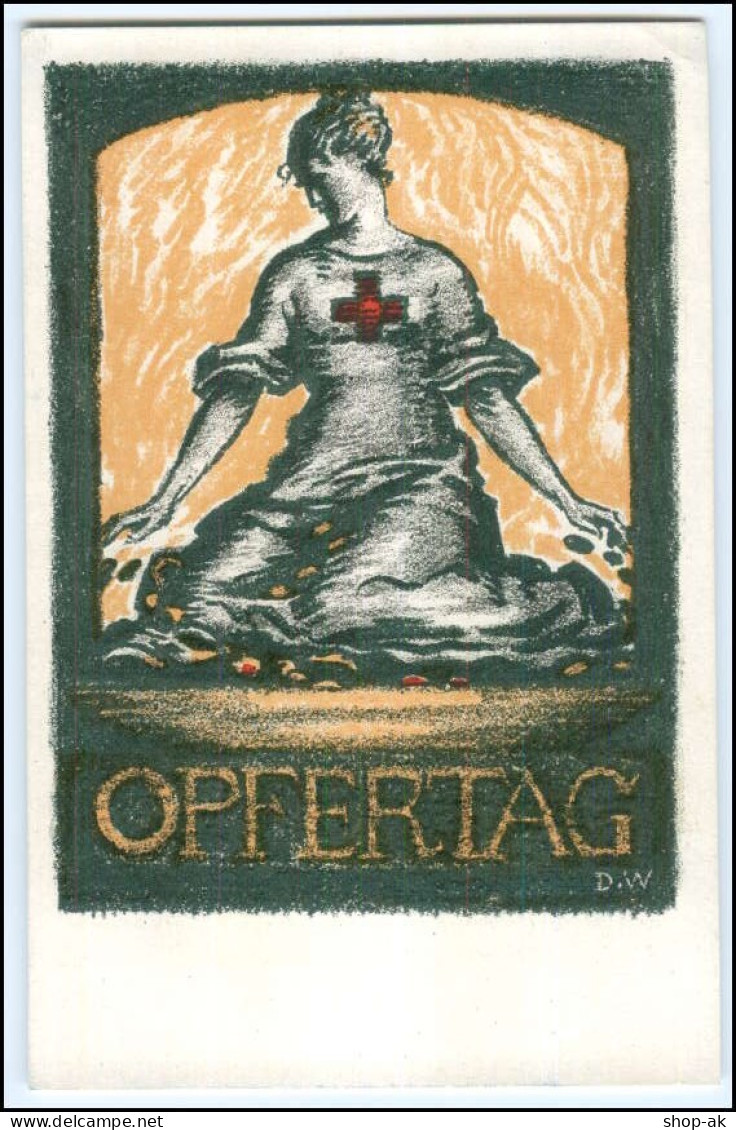 N8417/ Opfertag 1917 Bayer. Landeskomitee V. Roten Kreuz  Walter Ditz AK  - Oorlog 1914-18