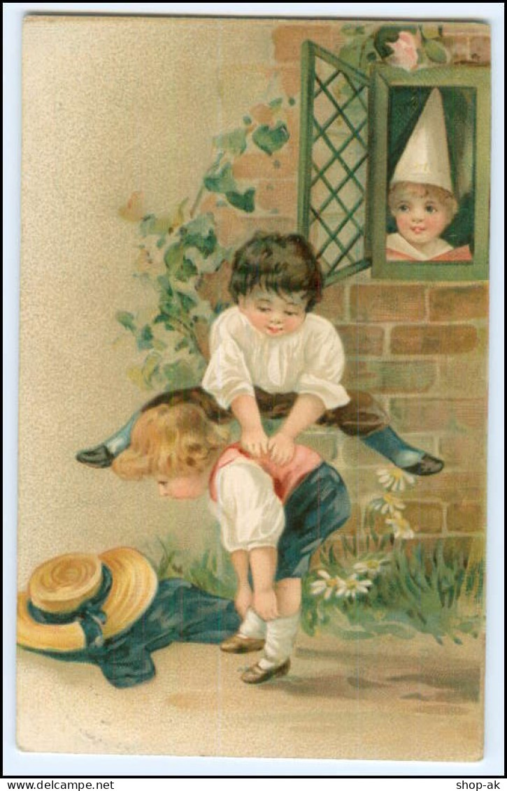 Y2565/ Kinder Spielen Schöne Litho AK 1909 - Altri & Non Classificati