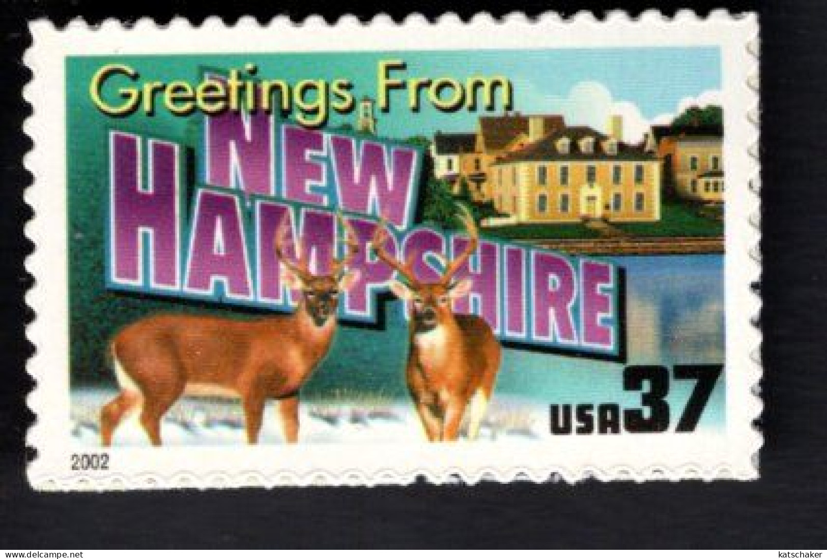 2017237538 2002  SCOTT 3724 (XX) POSTFRIS MINT NEVER HINGED - GREETINGS FROM AMERICA - NEW HAMPSHIRE - Unused Stamps