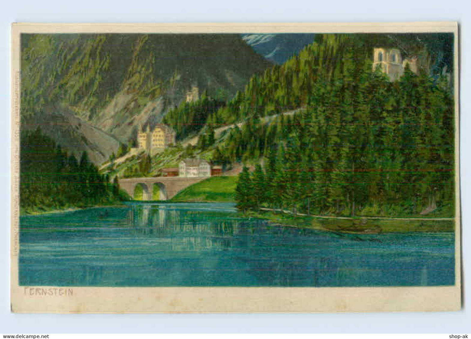 K767/ Fernstein B. Nassereith Tirol Litho AK Verlag: O. Zieher  Ca.1900 - Andere & Zonder Classificatie