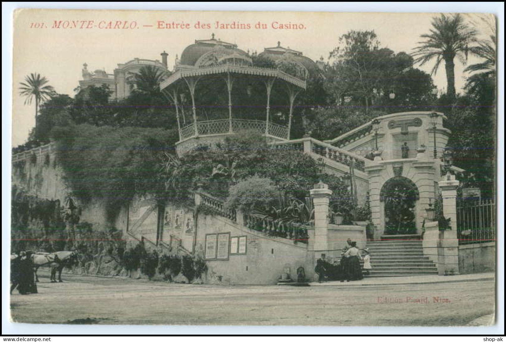 N5715/ Monaco Monte Carlo Jardins Du Casino AK - Otros & Sin Clasificación