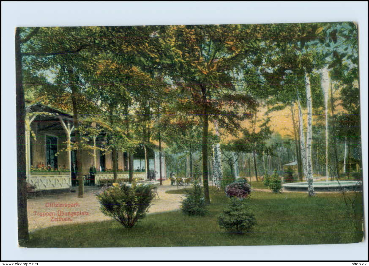 Y213/ Truppenübungsplatz Zeithain Offizierspark AK Ca. 1912 - Oorlog 1914-18