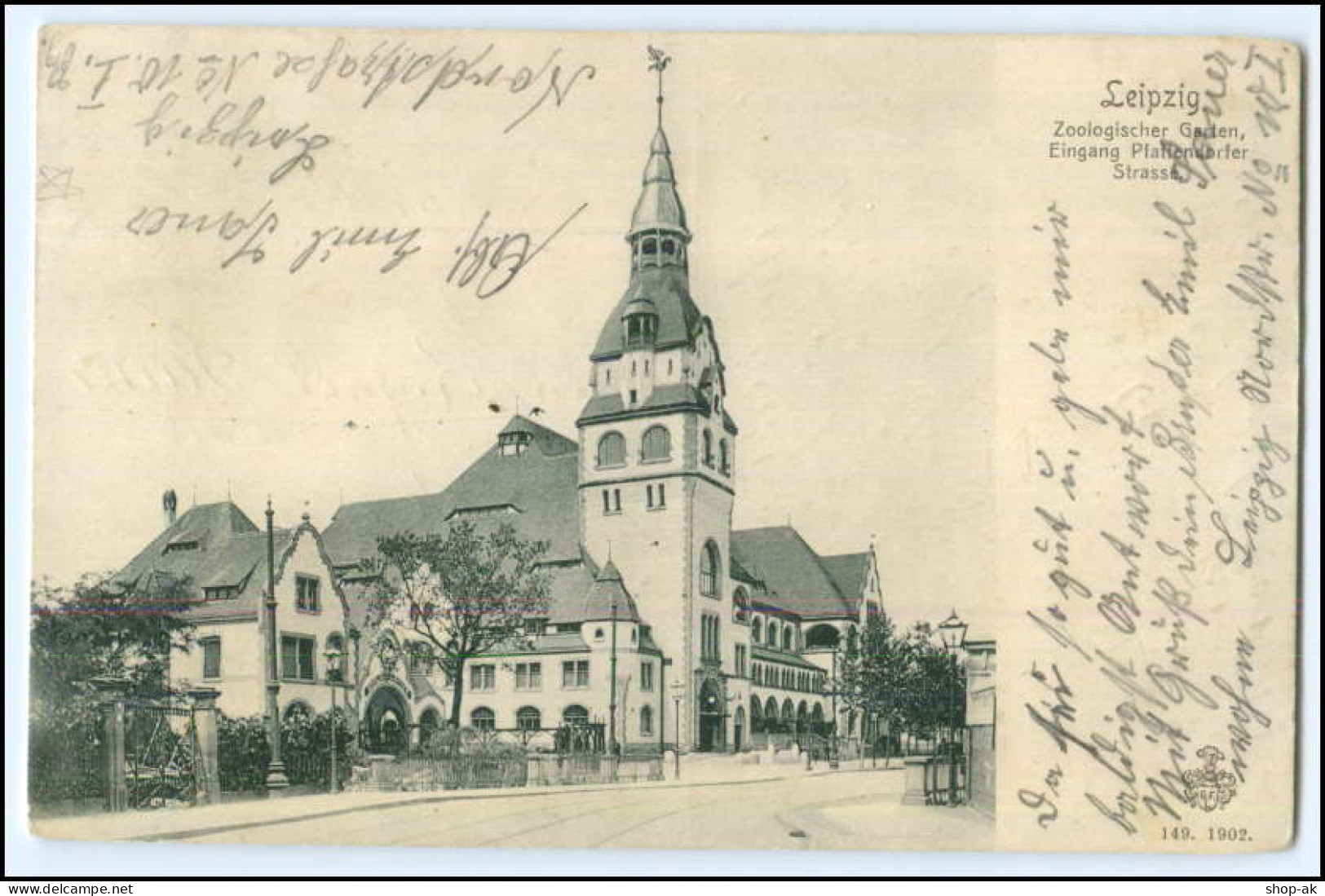 N5654-04./ Leipzig Zoologischer Garten Pfaffendorfer Straße 1907 AK - Leipzig