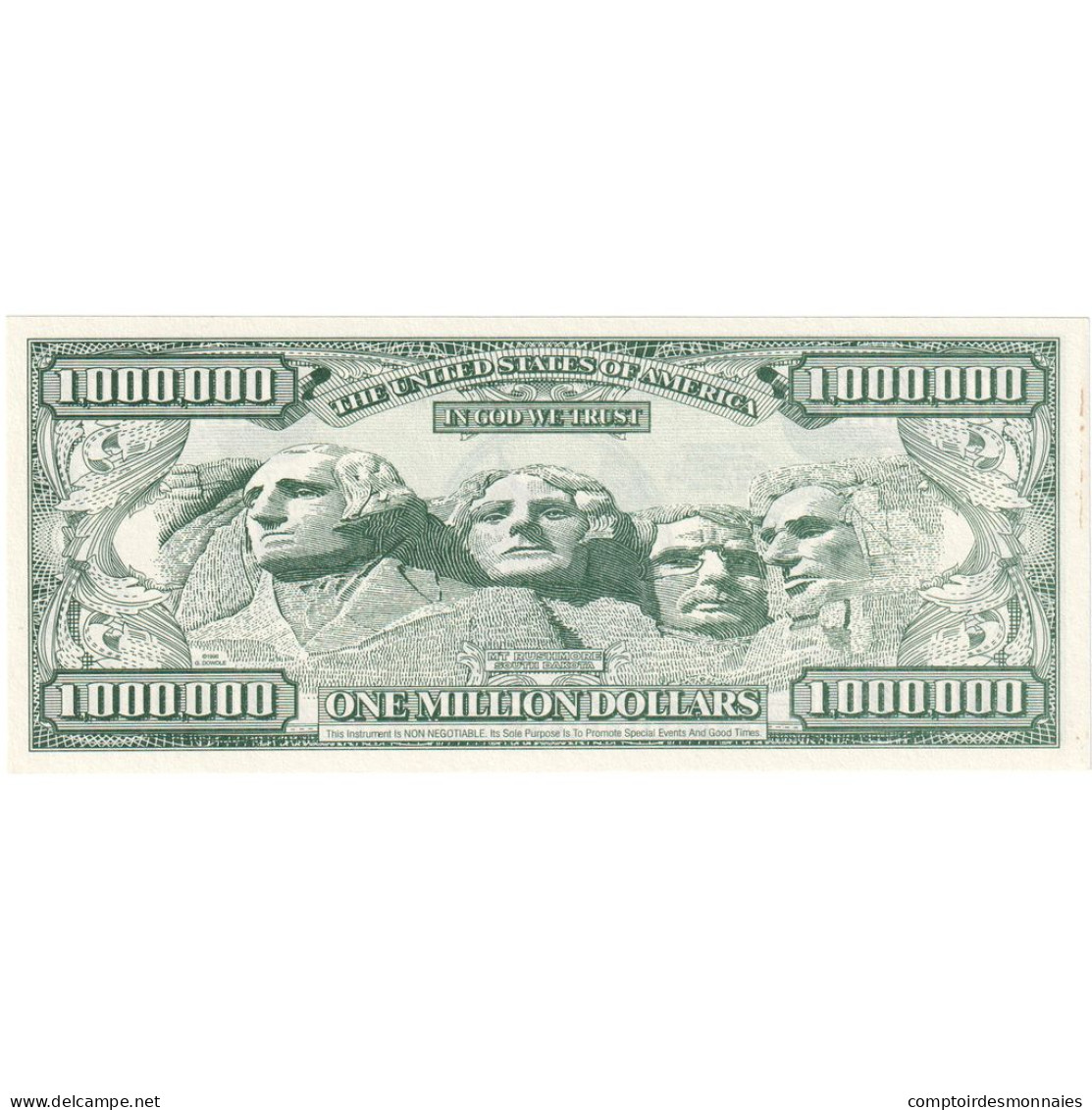 États-Unis, Dollar, 1996, 1 000 000 DOLLARS ATLANTA FANTASY, NEUF - Zu Identifizieren